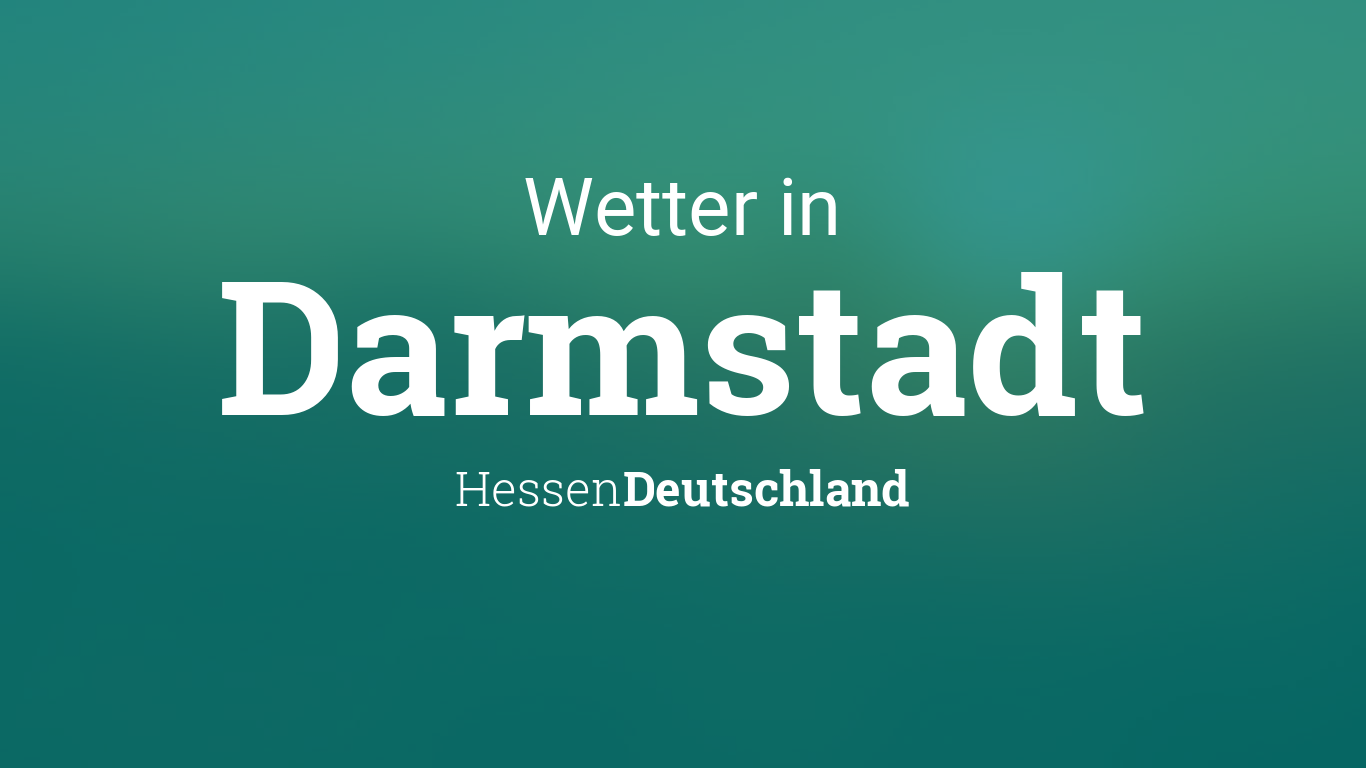 Wetter In Darmstadt Hessen